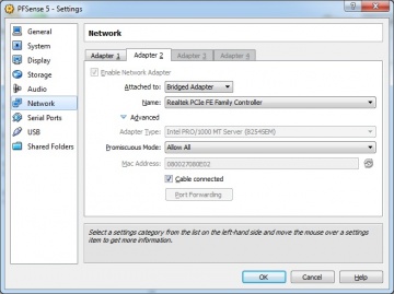 Network adapter 2 (VirtualBox)